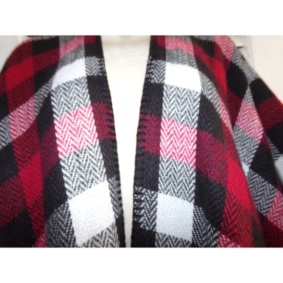 Classic lumberjack plaid Woolrich reversible shawl One Size Fall‎ Outdoors Warm - Picture 2 of 5
